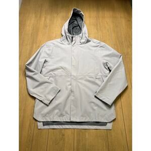 BYLT Elite Shelter Jacket Men L Grey Hooded Softshell Performance Stretch Tech
